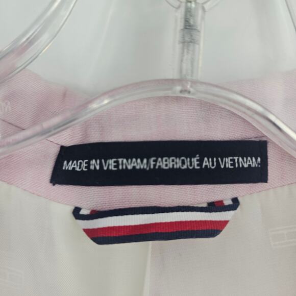 Tommy Hilfiger Powder Pink linen Blend Sports Coat Jacket Men's Size 46 R 3665 - Picture 4 of 8